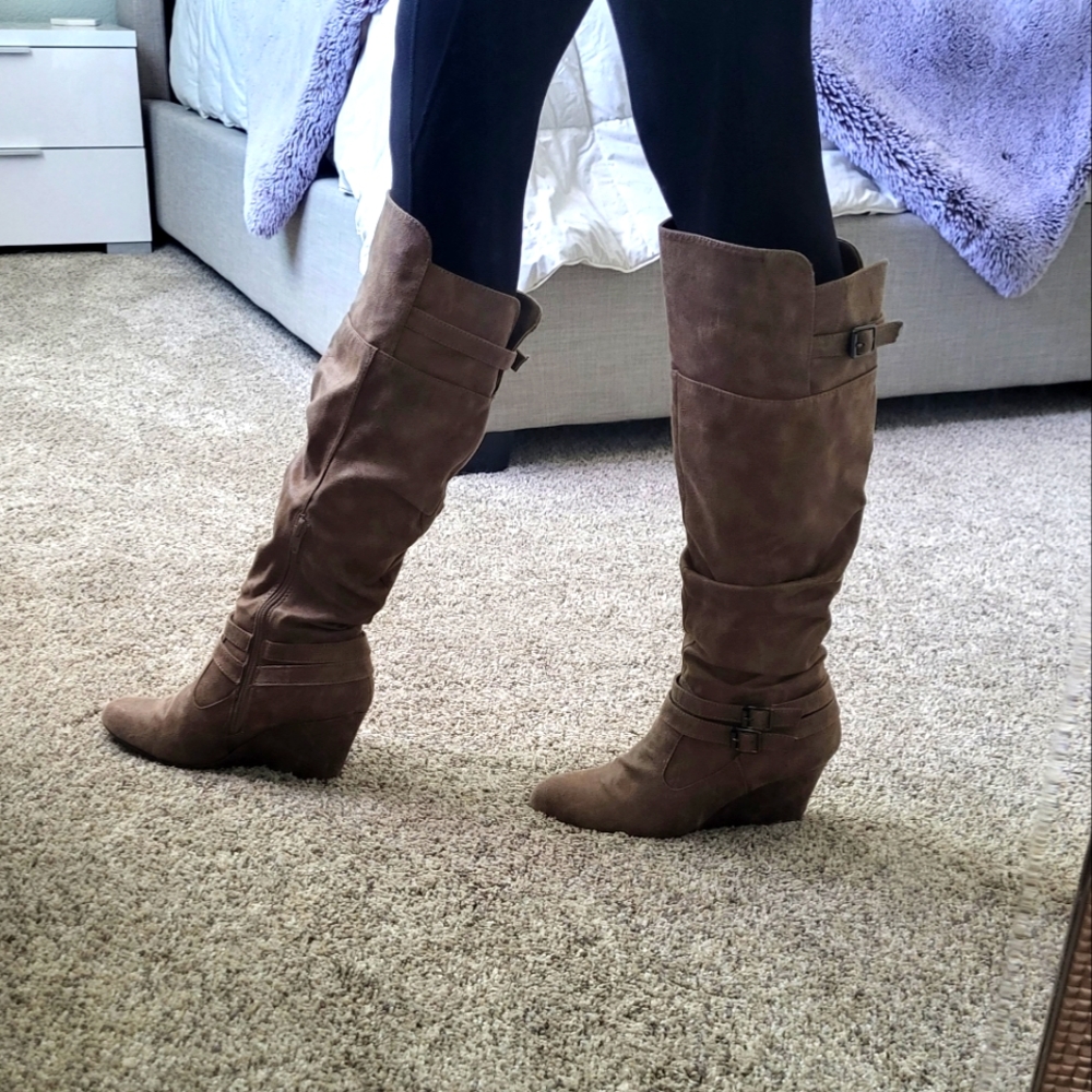 Knee High Tan Boots